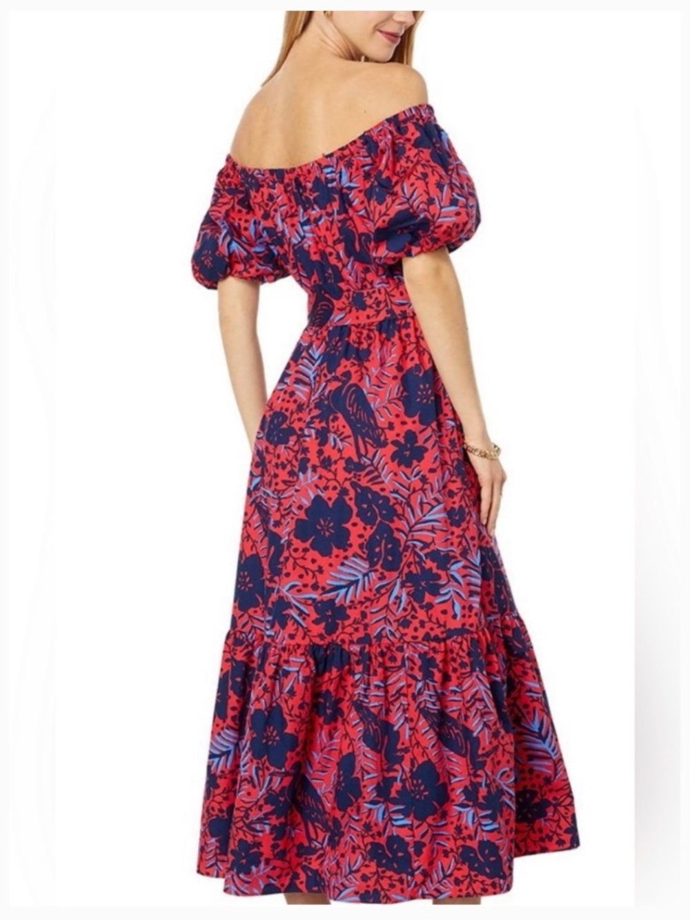 NWT LILLY PULITZER Tamie Off The Shoulder Dress - Picture 2 of 5